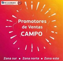 Se necesitan PROMOTORES DE VENTAS PART TIME para CLARO.